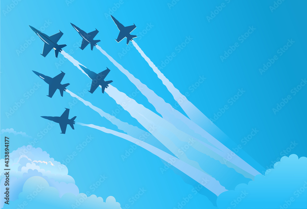 Eagle fighter jet plane taking off during exercise - obrazy, fototapety, plakaty 