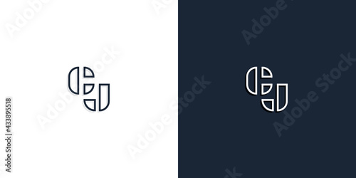 Abstract line art initial letters CJ logo.