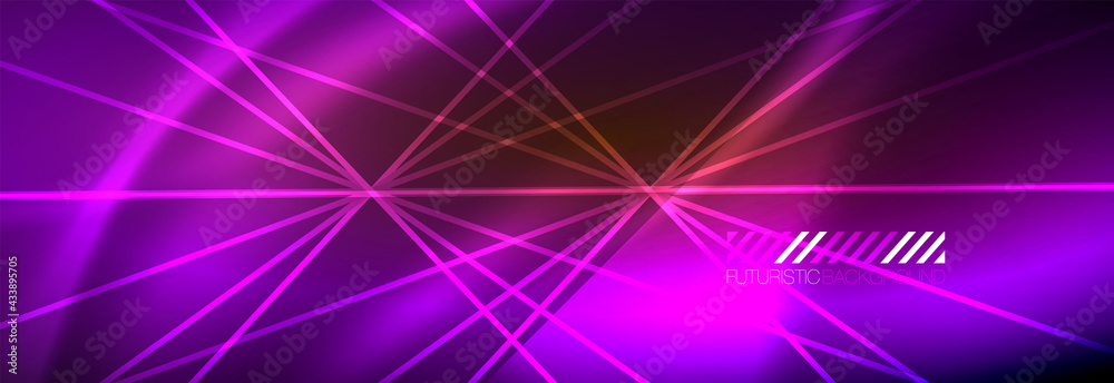 Neon dynamic beams vector abstract wallpaper background. Wallpaper background, design templates for business or technology presentations, internet posters or web brochure covers Neon dynamic beams vector abstract wallpaper background. Wallpaper background, design templates for business or technology presentations, internet posters or web brochure covers