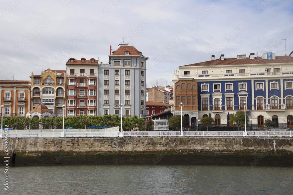 View of Portugalete from the river