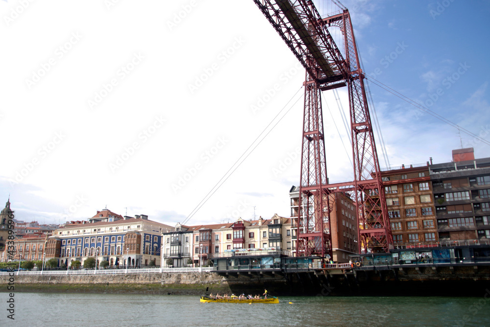 Hanging Bridge of Biscay in Portugalete