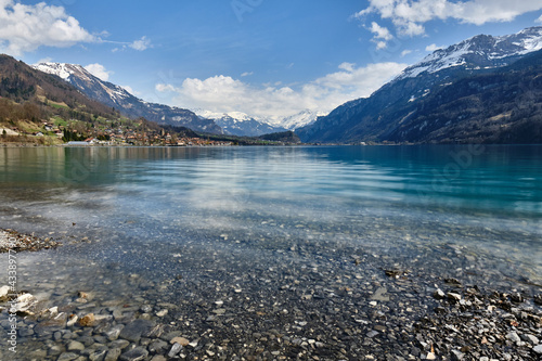 Scenic View Of Lake And Snowcapped Montains Against Sky