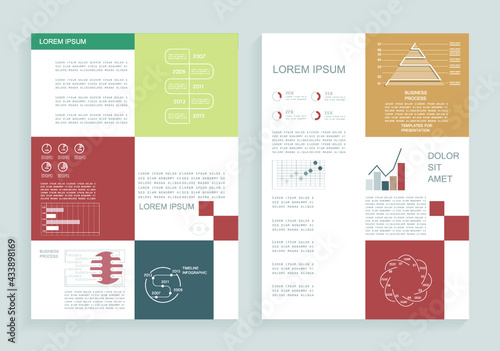 Infographics design vector. Modern infographic design templatet presentation