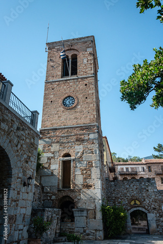 Views and Impressions of Hosios Loukas monastery. Hosios Loukas (Greek: Ὅσιος Λουκᾶς) is a historic walled monastery situated near the town of Distomo, in Boeotia, Greece. 10.08.2019