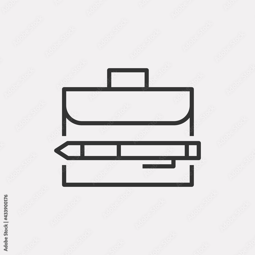 Briefcase icon isolated on background. Portfolio symbol modern, simple, vector, icon for website design, mobile app, ui. Vector Illustration Briefcase icon isolated on background. Portfolio symbol modern, simple, vector, icon for website design, mobile app, ui. Vector Illustration