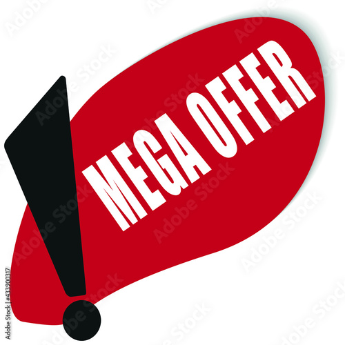 RED BANNER ILUSTRATION STAIN MEGA OFFER