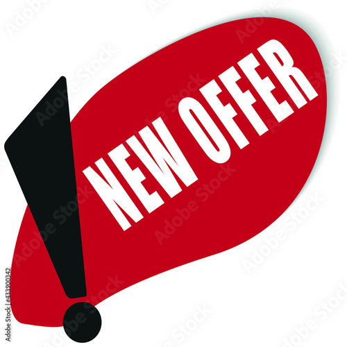 RED BANNER ILUSTRATION STAIN NEW OFFER