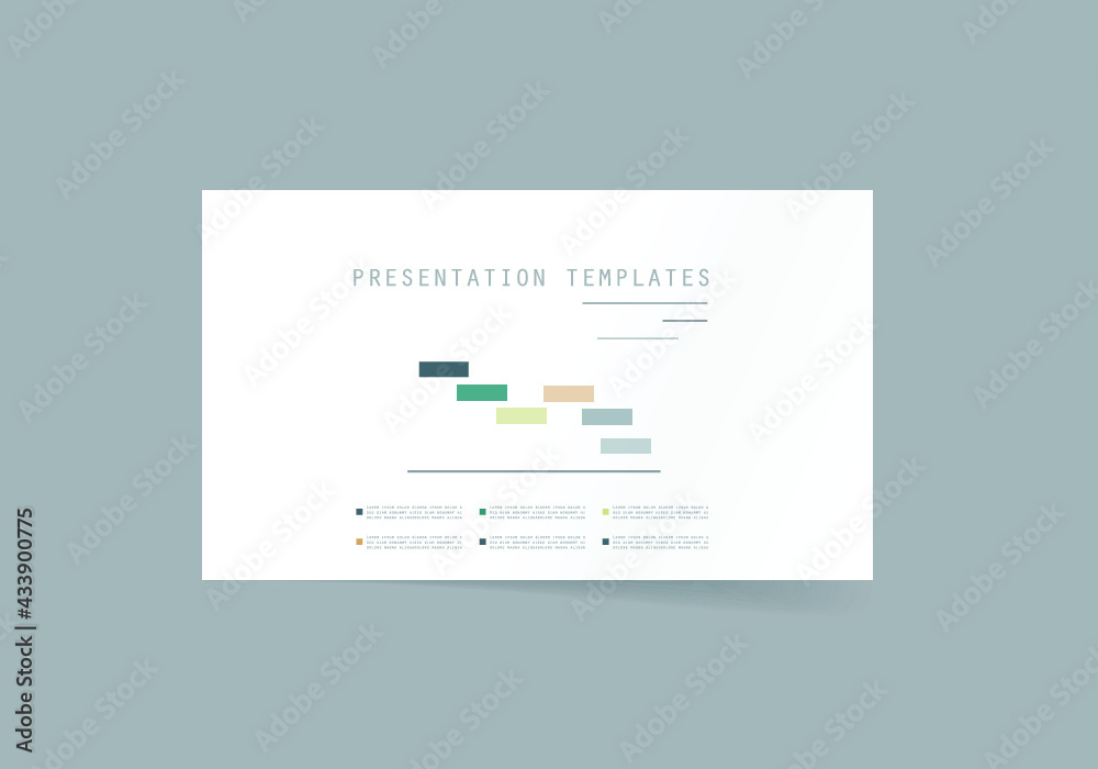 Set of different charts and templates for infographic