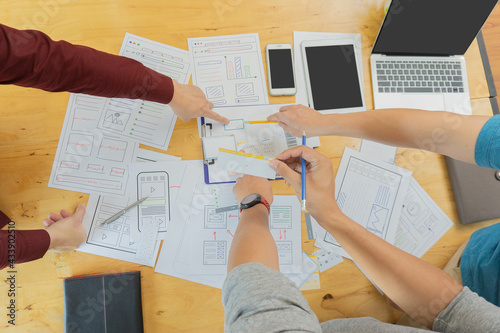 Teamwork UX UI designer creative planing application template