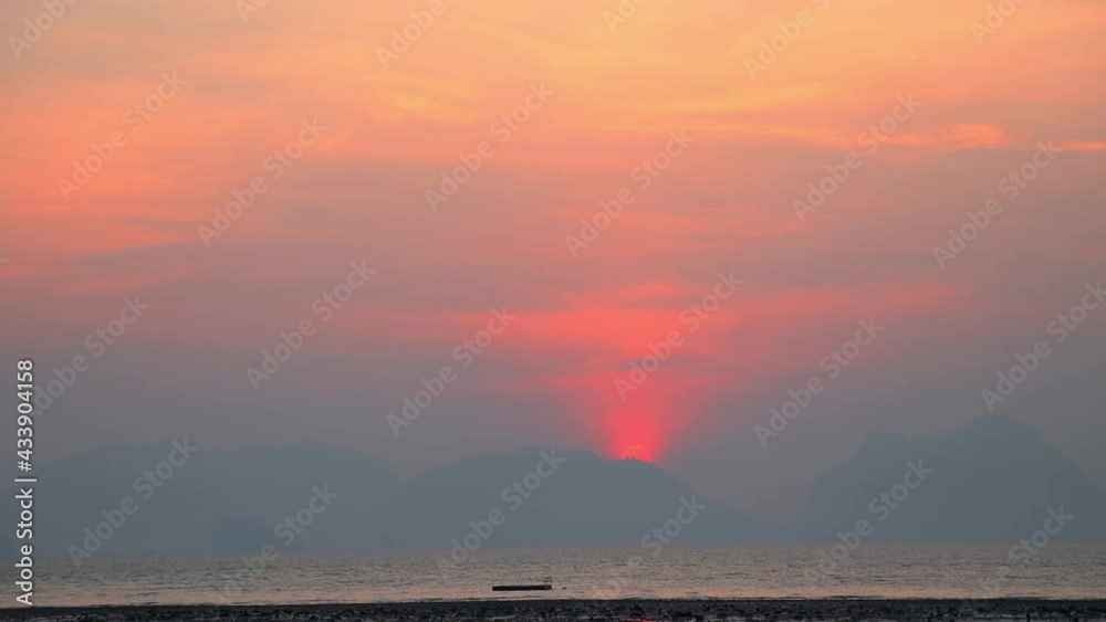 Sun light sea island sky 