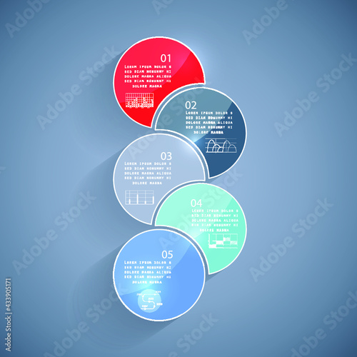 Infographics design vector. Modern infographic design templatet presentation