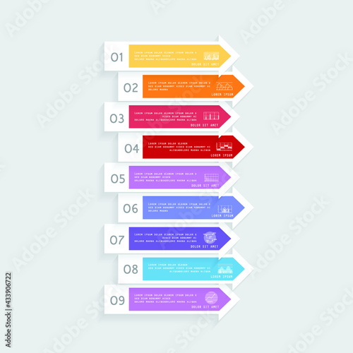 Infographics design vector. Modern infographic design templatet presentation