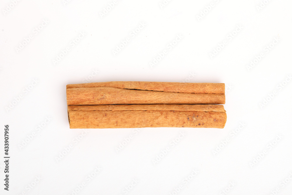 Cinnamon sticks isolated on white background Cinnamon sticks isolated on white background