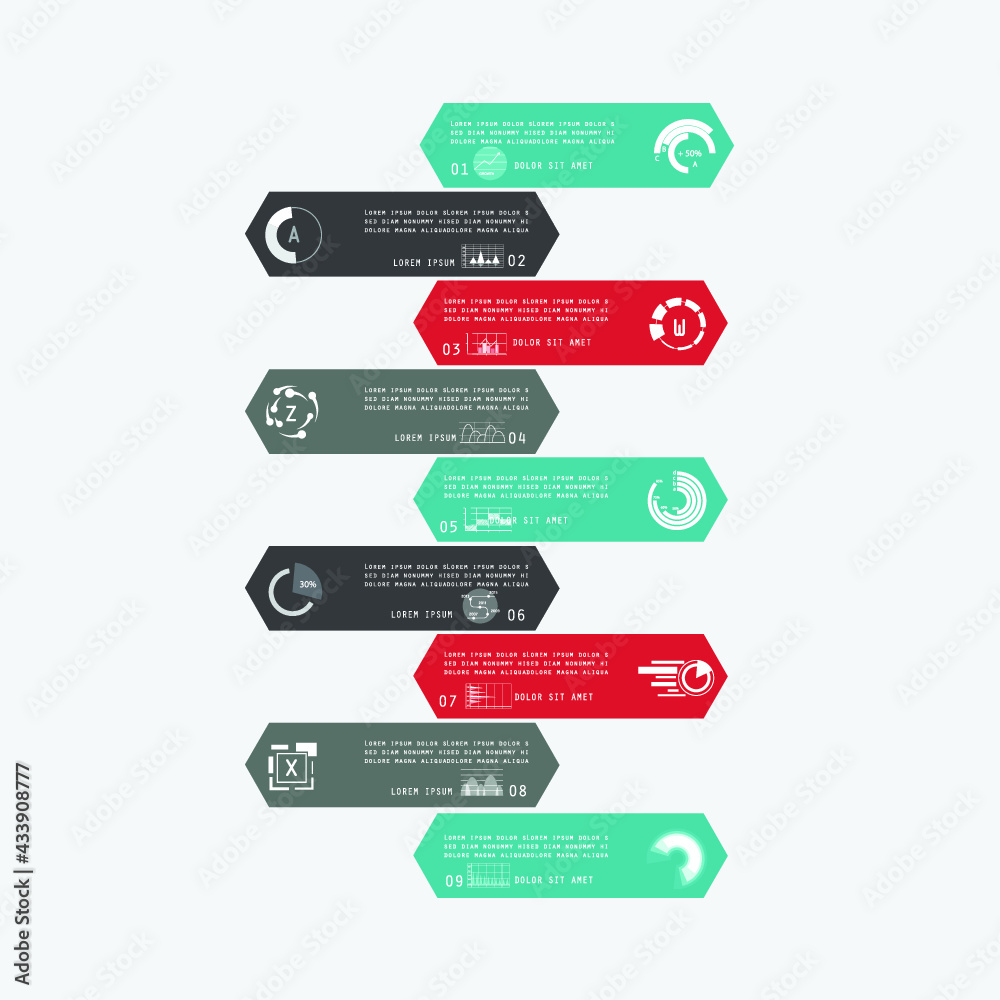 Infographics design vector. Modern infographic design templatet presentation