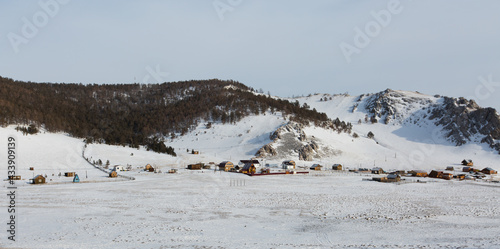 Baikal Lake in winner, Russia