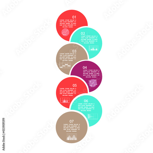 Infographics design vector. Modern infographic design templatet presentation