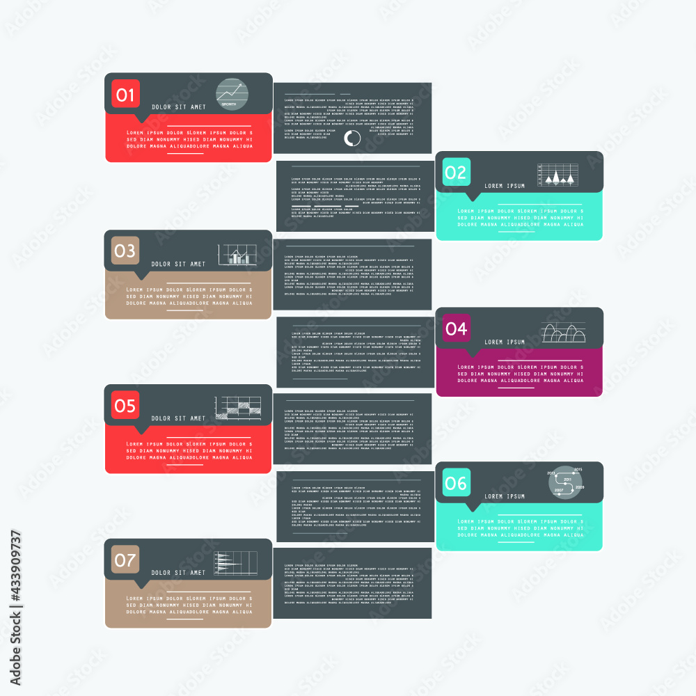 Infographics design vector. Modern infographic design templatet presentation