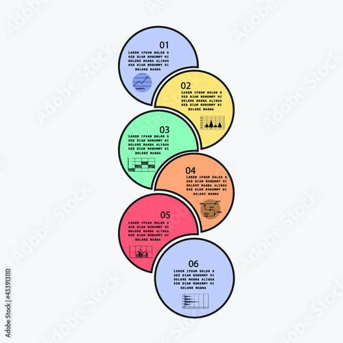 Infographics design vector. Modern infographic design templatet presentation