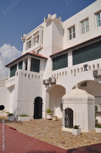 Osu Castle, also known as Christiansborg, the former house of the Ghanian president, in Accra, Ghana.