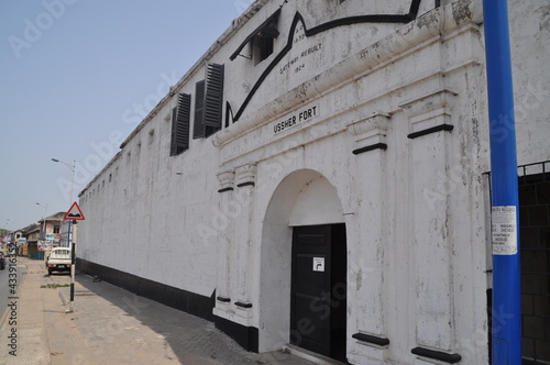 Entrance of the former Ussher Fort in Accra, Ghana. © Joris