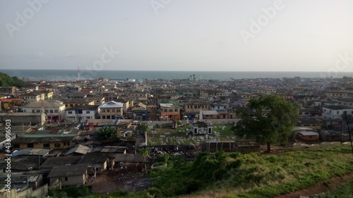 View on the Dutch Cemetery in the city of Elmina  Ghana
