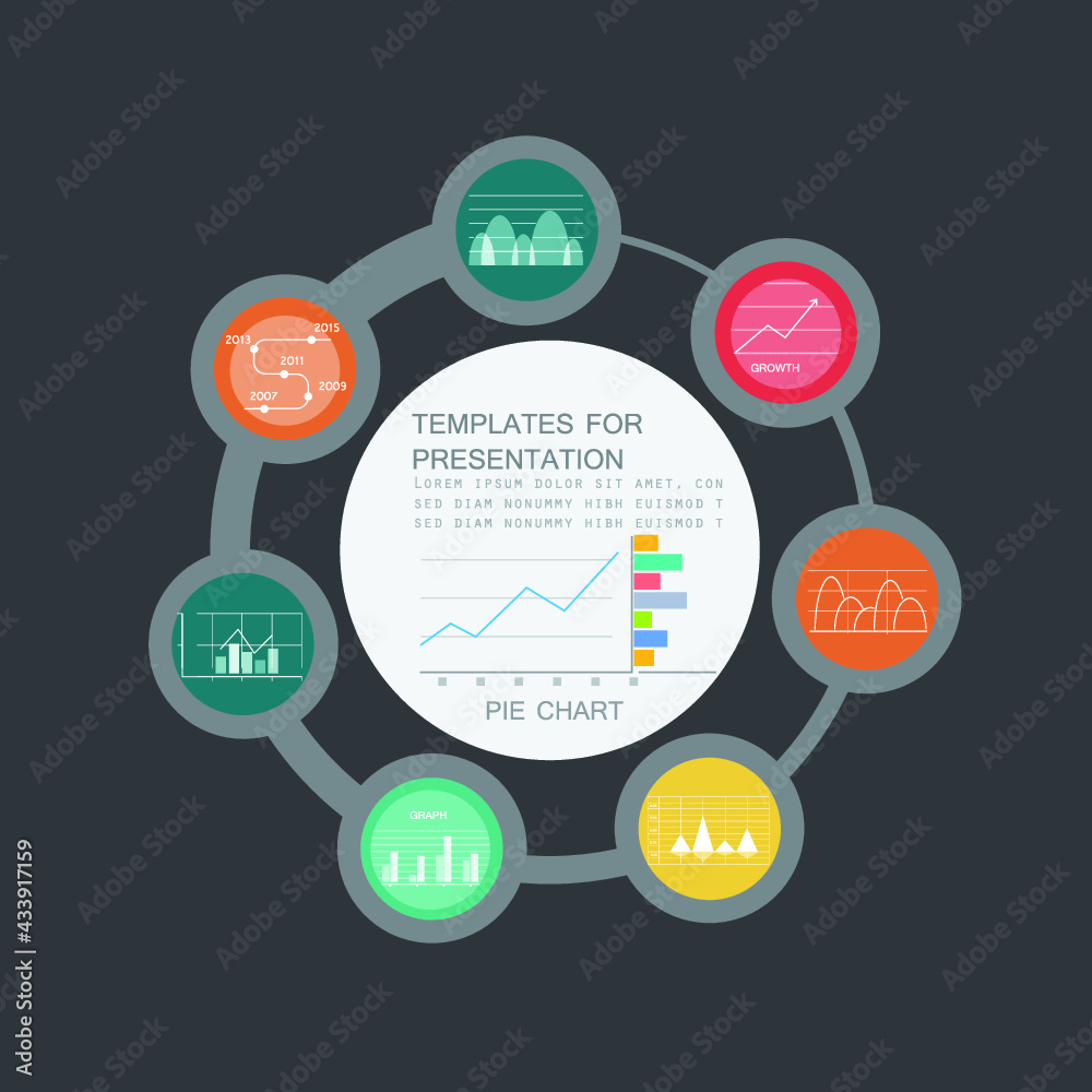 Pie chart for business presentation or processes Pie chart for business presentation or processes
