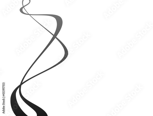 Wavy lines with black and gray gradations
