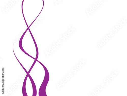 Fototapeta Naklejka Na Ścianę i Meble -  Wavy lines with bright purple gradations
