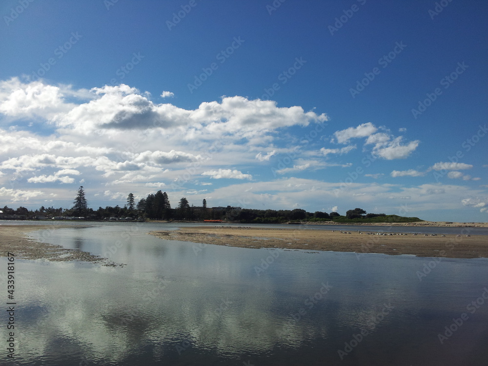 clouds, river, tranquil (Australia)
