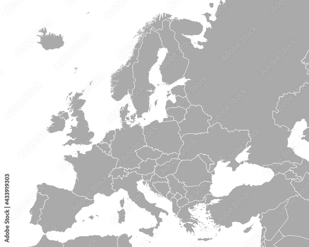 Obraz premium Karte von Europa