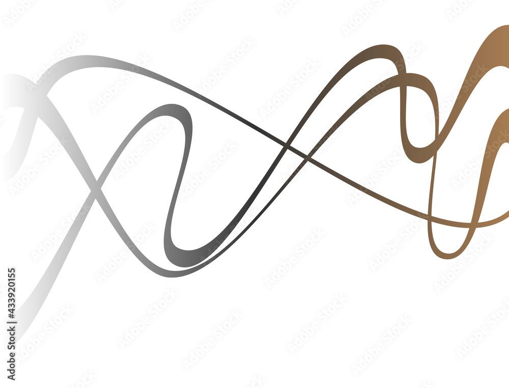 Wavy lines with gradations of white, black and brown Wavy lines with gradations of white, black and brown