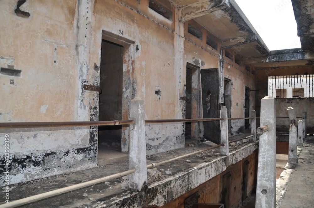 Abandoned prison in a former fort in Accra, Ghana.