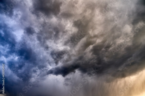 Clouds in the sky at sunset