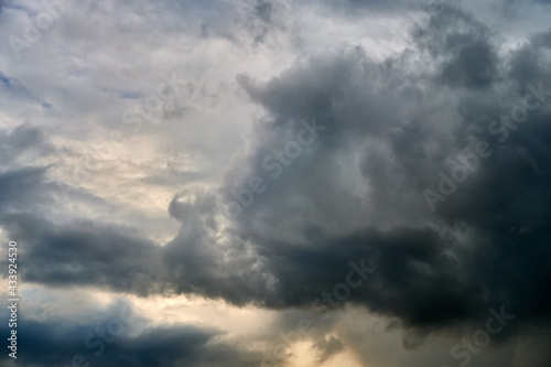 Clouds in the sky at sunset