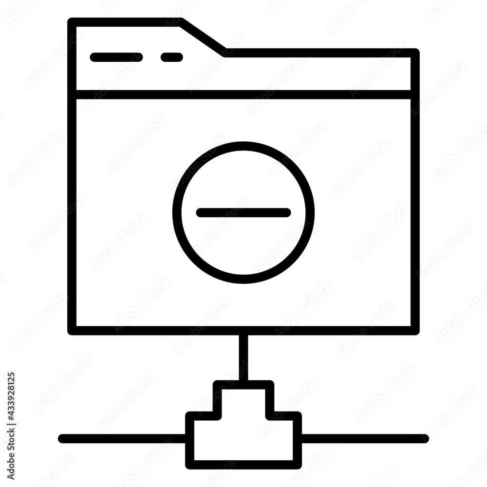 A trendy design icon of network folder A trendy design icon of network folder