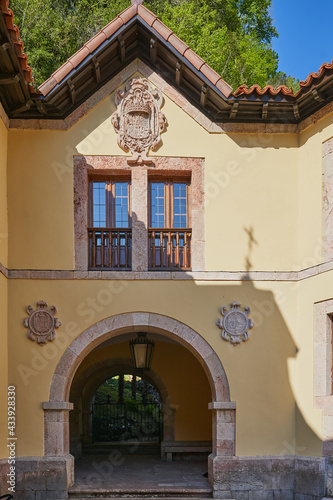 Colegiata de San Fernando, en Cuadonga (Covadonga), Asturias.Next to the Holy Cave. photo