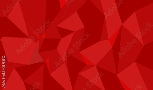 Red tone polygon background.