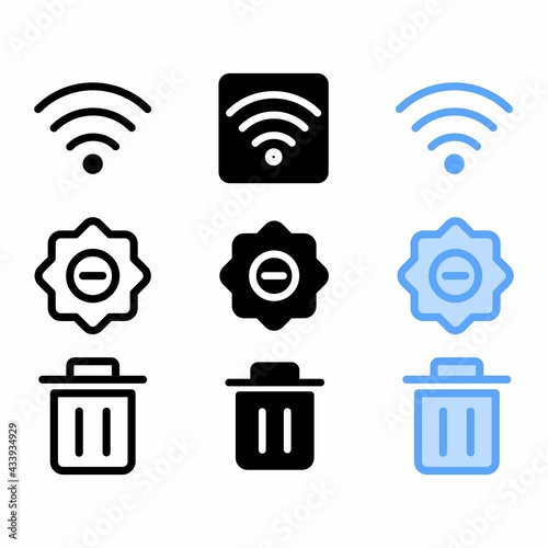 hotspot icon with three style for website and user interface