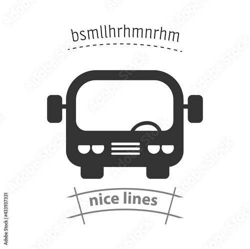 bus simple vector icon. bus isolated icon