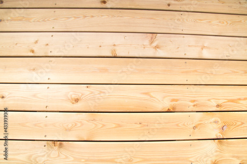 Background of brown pine Board with knots of bright wood structure. Backgrounds  structures  designs.