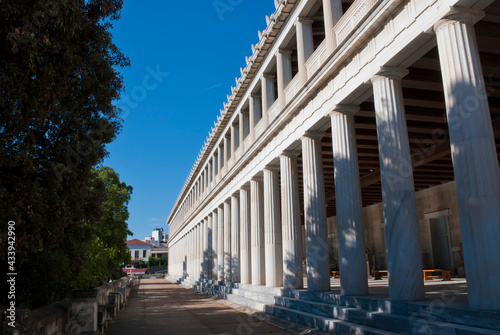 Athens, Greece May 2021: The archaeological site of the Ancient Market of Athens. © Dimitris