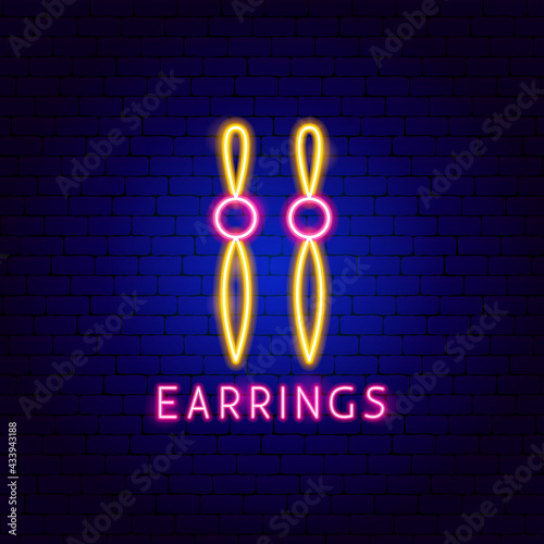 Earrings Neon Label