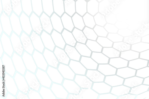 Abstract background honeycomb white and grey. Embossed Hexagon  light and shadow