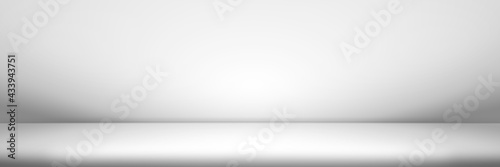 Abstract white and gray background studio wall room, interior, display products.