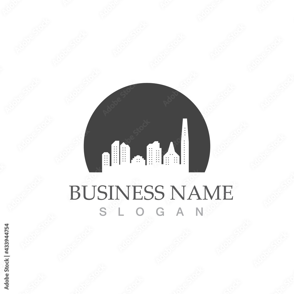 Fototapeta premium city skyline vector illustration template