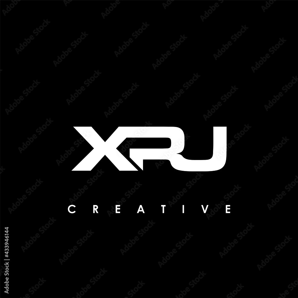 Fototapeta premium XRU Letter Initial Logo Design Template Vector Illustration