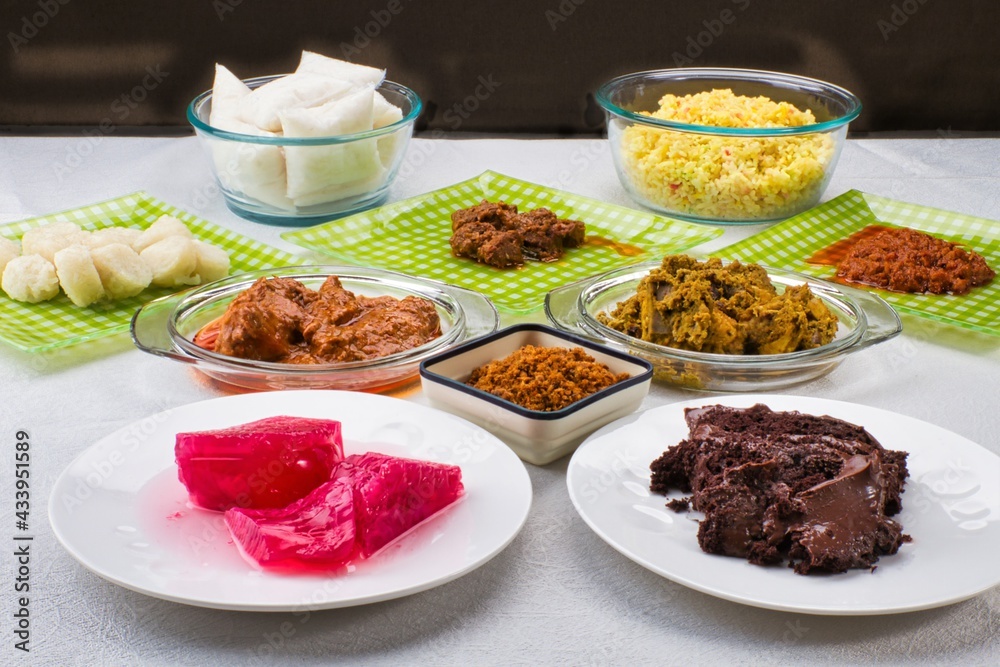 Traditional Hari Raya Malaysian cuisine