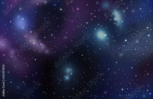 Night starry sky background. Stars and milky way in night sky