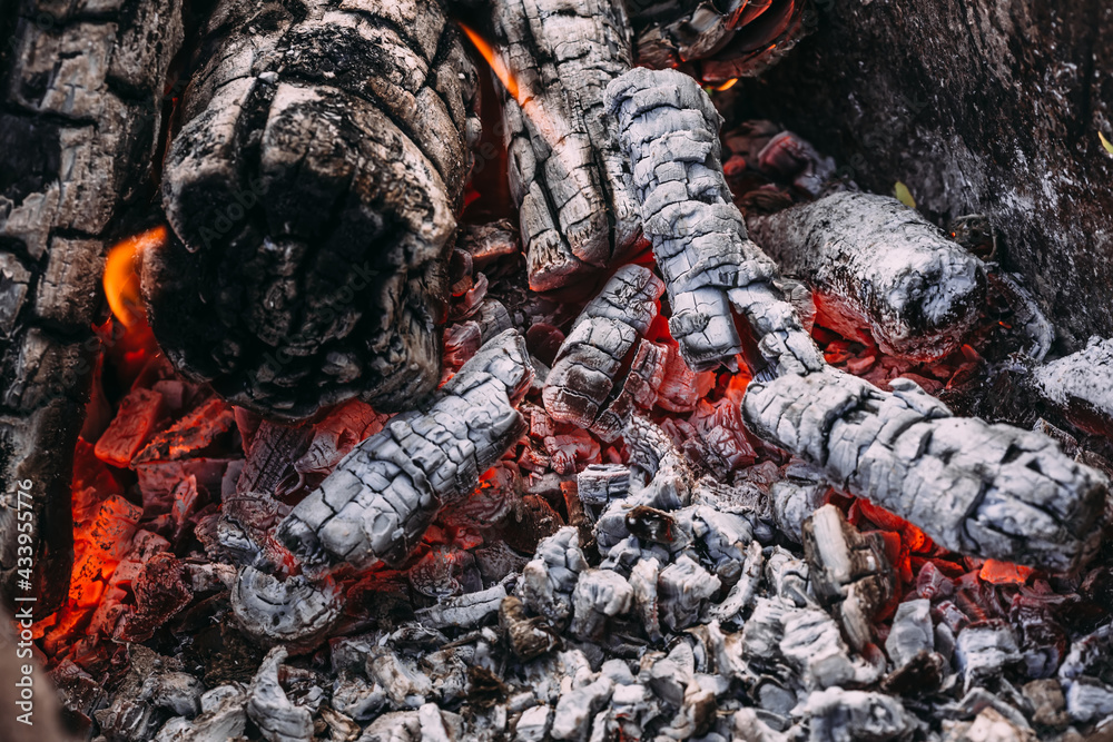 natural biofuel for heating in autumn with chopped logs, logs and pellets from pressed sawdust and chopped kindling in front of a burning fire. natural biofuel for heating in autumn with chopped logs, logs and pellets from pressed sawdust and chopped kindling in front of a burning fire.