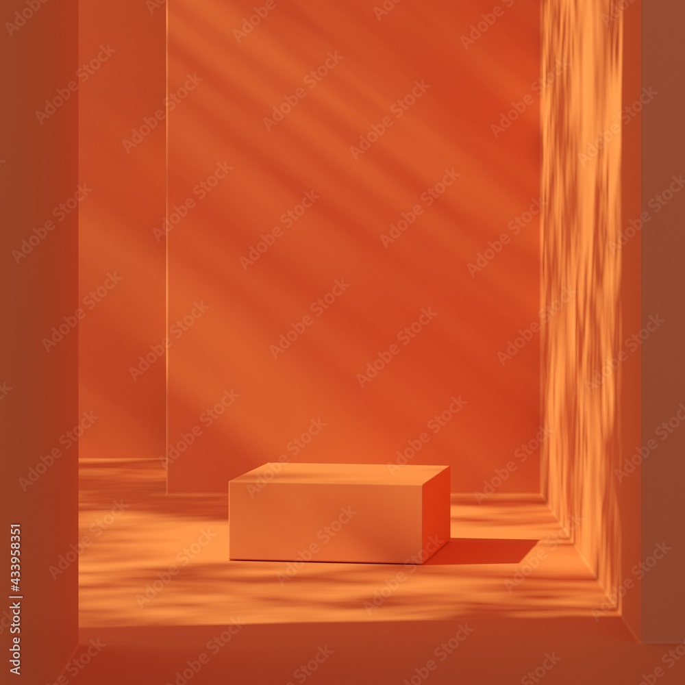 Abstract background minimal style for product branding. Mock up scene and empty space. 3d render
